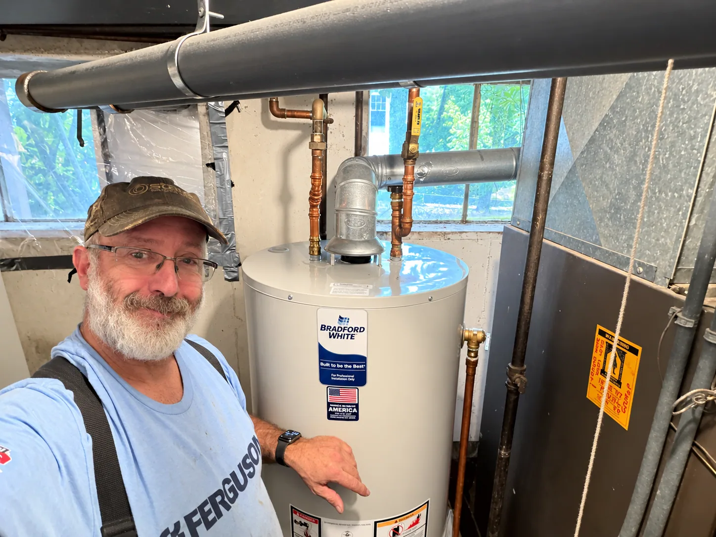 Bradford white water heater installation melrose ma